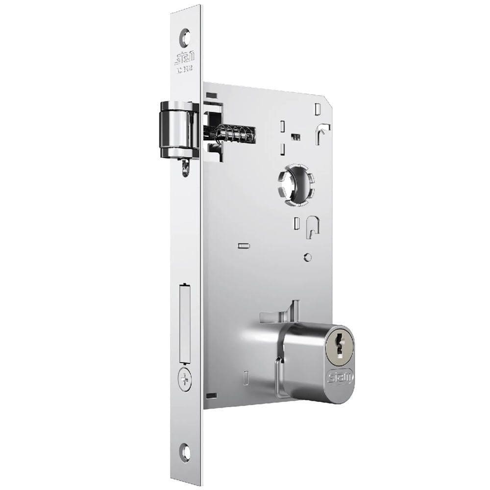 Fechadura Versailles 1601 Trinco Rolete Com Roseta Em Inox Para Exterior - 37294 - Stam