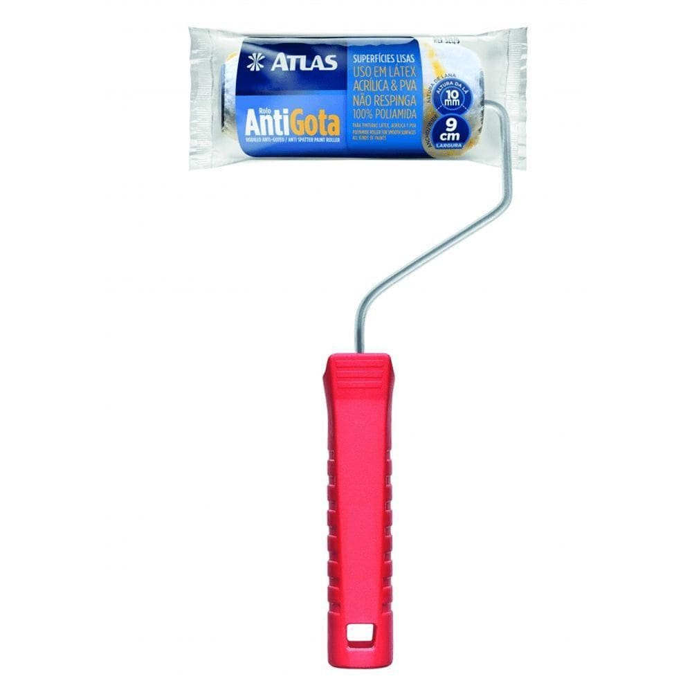 Rolo Antigota 5cm Alta Manta 10mm - At321-5 - Pinceis Atlas Rolo Antigota 5cm Alt.manta 10mm Atlas At321-5