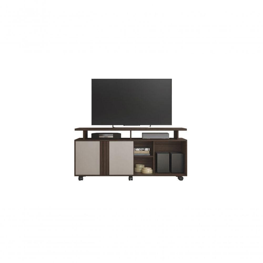 Rack Para Tv Até 58 Polegadas Humor Jcm Móveis Café/off White