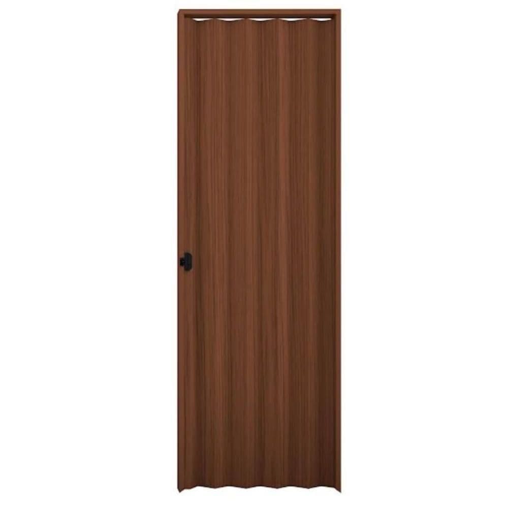 Porta Sanfonada Relevo Mogno 210x90cm - 921.46 - Plasbil