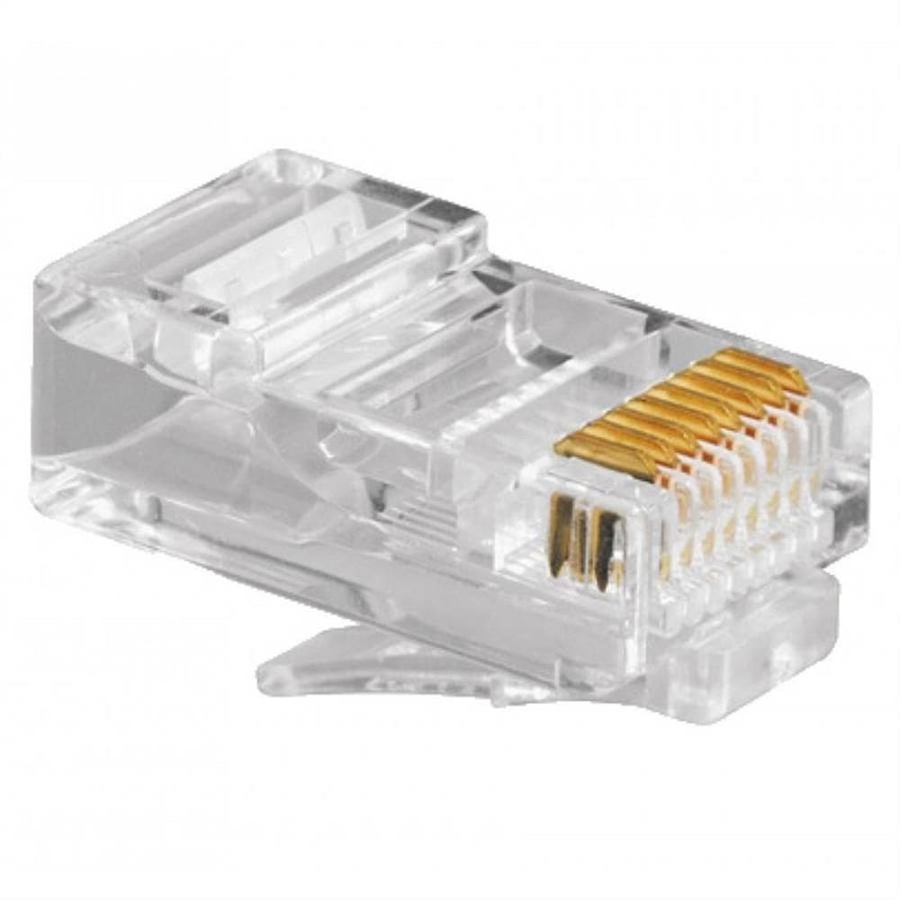 Conector Para Cabo De Rede Rj45 Com 4 Peças - Con613 - Foxmix Conector P-cabo De Rede Rj45 C-04pcs Fox Con613