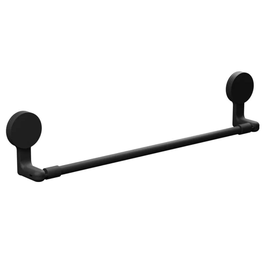 Porta Toalha 58,5x5,4x11,8cm Com Adesivo Preto Fosco - Ad4-pt*pr-fos - Astra