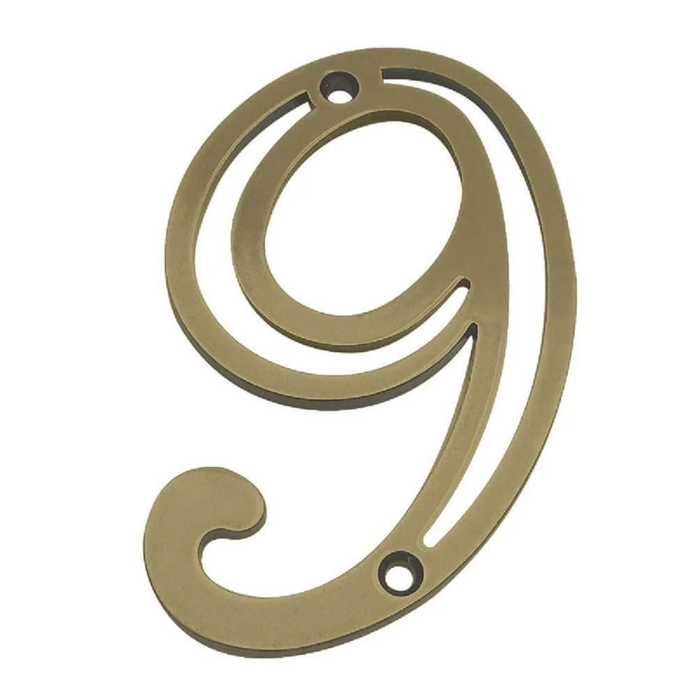 Número Em Zamak Oxidado 9 - 95677 - Silvana
