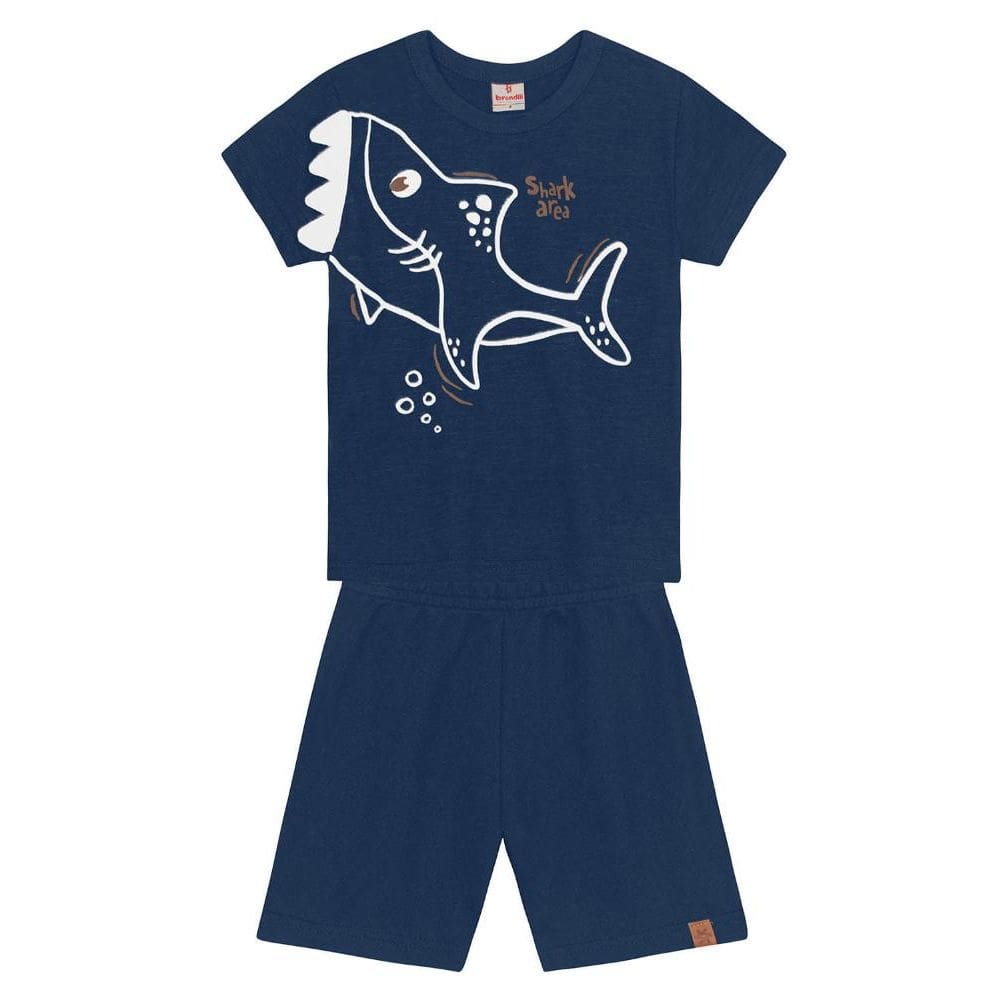 Conjunto infantil menino tubarão Brandili