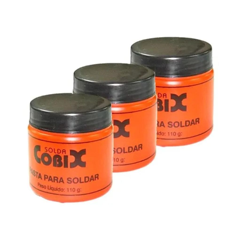 Pasta Para Soldar 110g Cobix Kit 3 Unidades