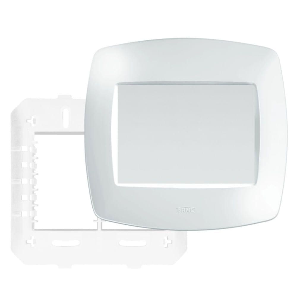 Placa 4”” X 4”” Com Suporte Cega Elegance - 2760 - Fame Placa Cega 4x4 C-suporte Fame 094.2760.0