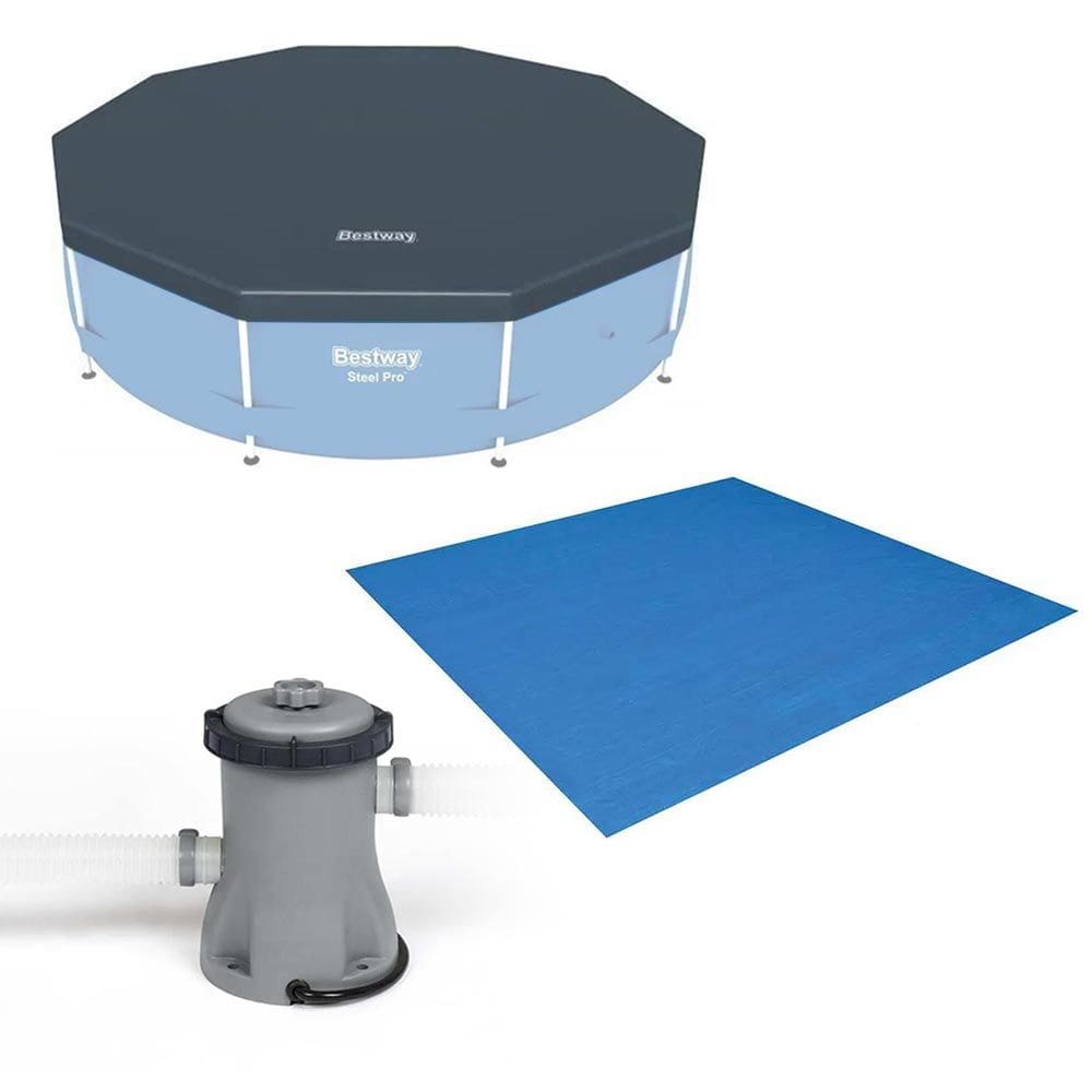 Kit Filtro 1.250 Litros/hora + Capa 305 Estrutural + Forro Bestway 220v