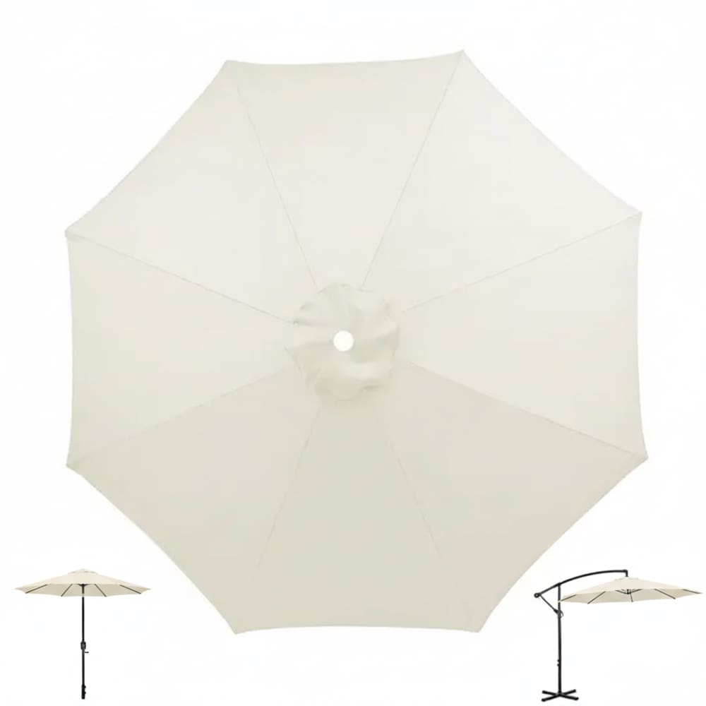 Cobertura Para Ombrelone 3 Metros de 8 Hastes Capa Reposição Tecido CREME - AMZ