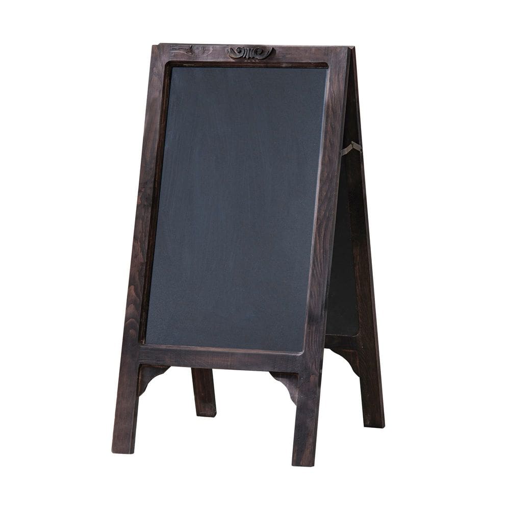 Suporte de quadro negro Benzara BM284797 63 cm Madeira Castanho Preto