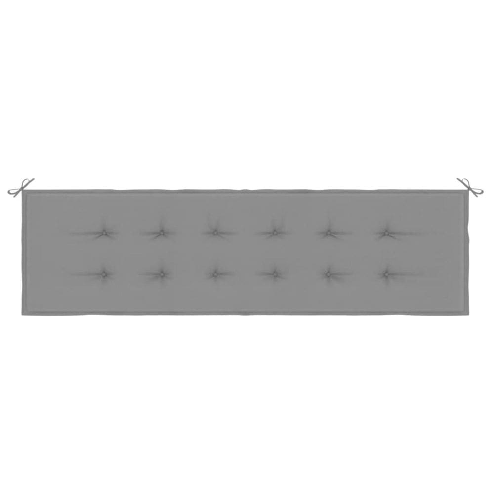 Almofada de banco ao ar livre Benzara Claire Grey Fabric 180 cm