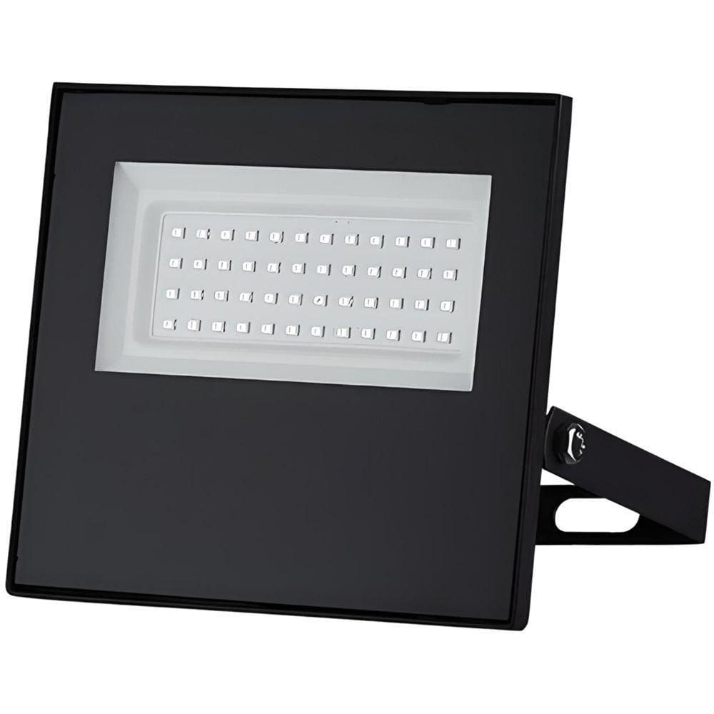 Refletor Tr Led Com 50 Watts Slim 6500k Preto - 15030093-02 - Taschibra