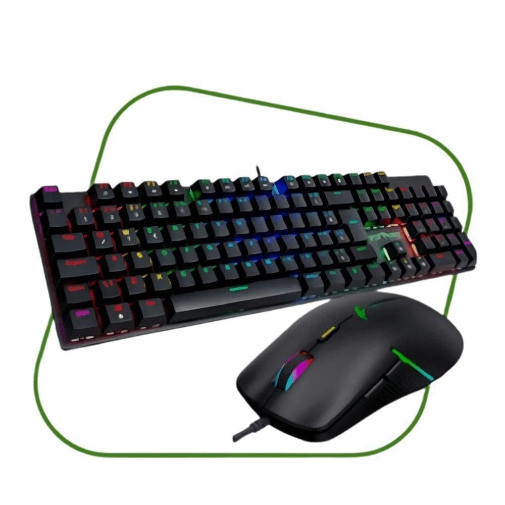 Kit Gamer Vivensis Mamba Teclado E Mouse
