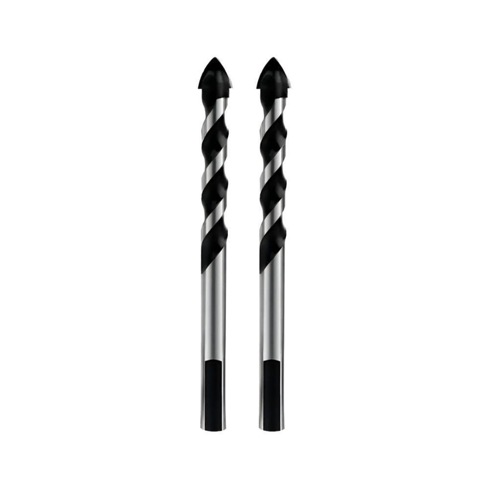 Kit 2 Broca 6mm Multiuso Multimaterial Fura Tudo Vidro Porcelanato Cerâmica Madeira Concreto Multifuncional