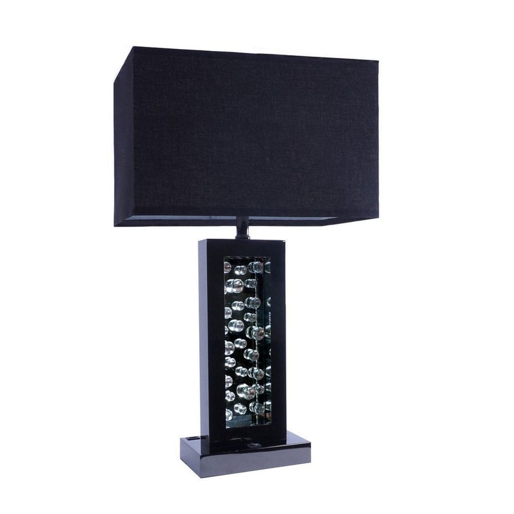 Candeeiro de mesa Benzara BM300853 71 cm Fabric Shade LED