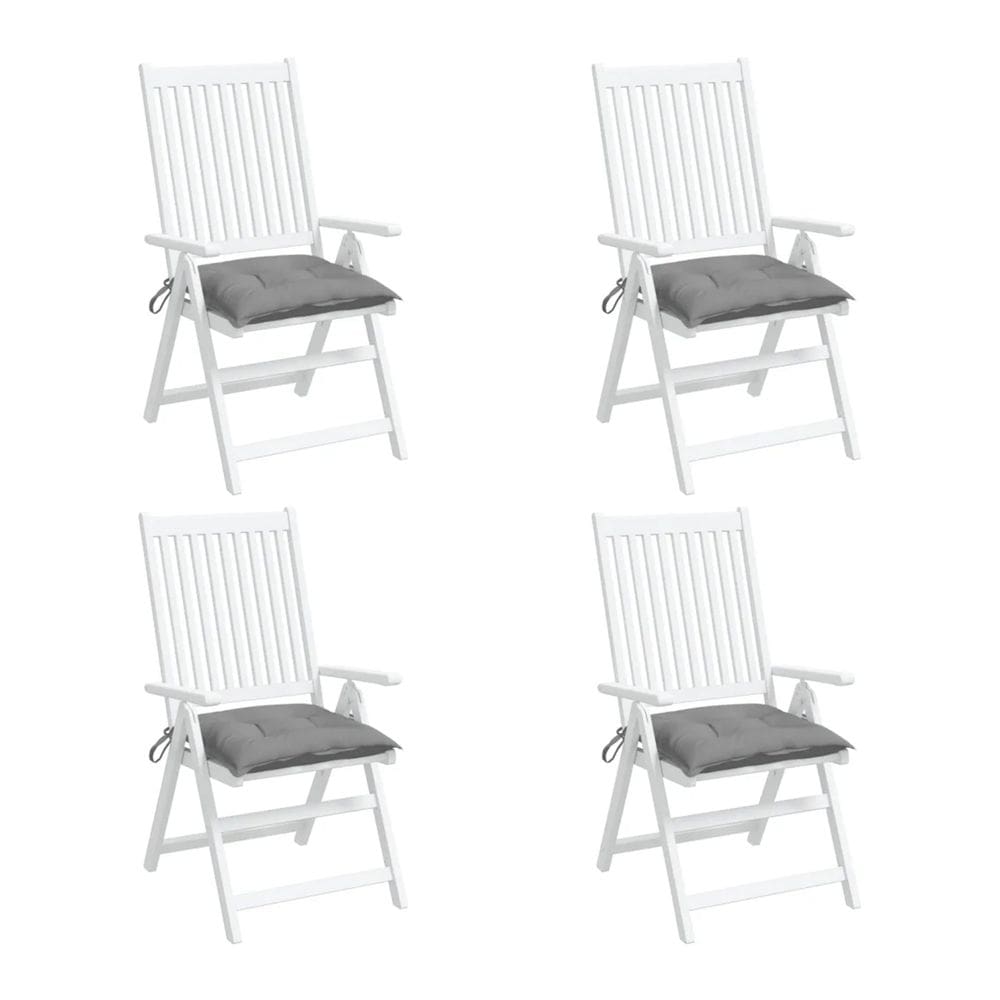 Conjunto de almofadas para cadeira de exterior Benzara 50x50cm, cinza escuro, 4 peças