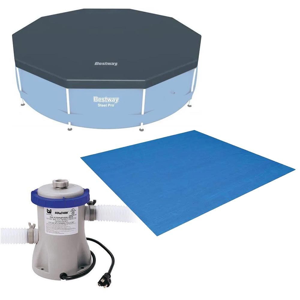 Kit Filtro 2.006 Litros/hora + Capa 366 Estrutural e Forro Bestway 110v