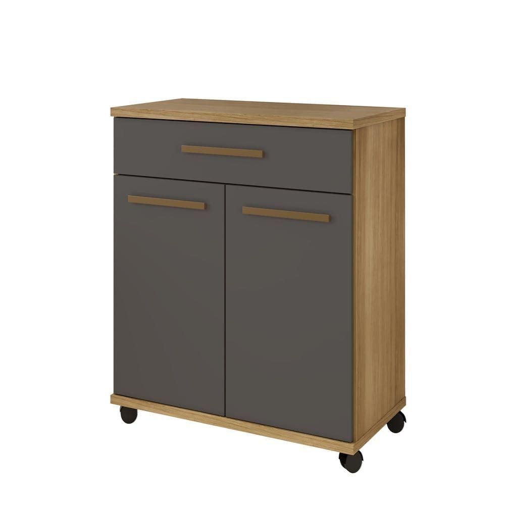 Balcão Londrina 02 Portas Arte Móveis Cinamomo-grafite