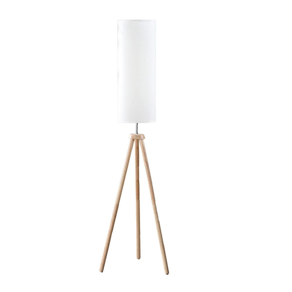 Luminária de chão Benzara 147cm Tripod Metal Drum Shade 110V