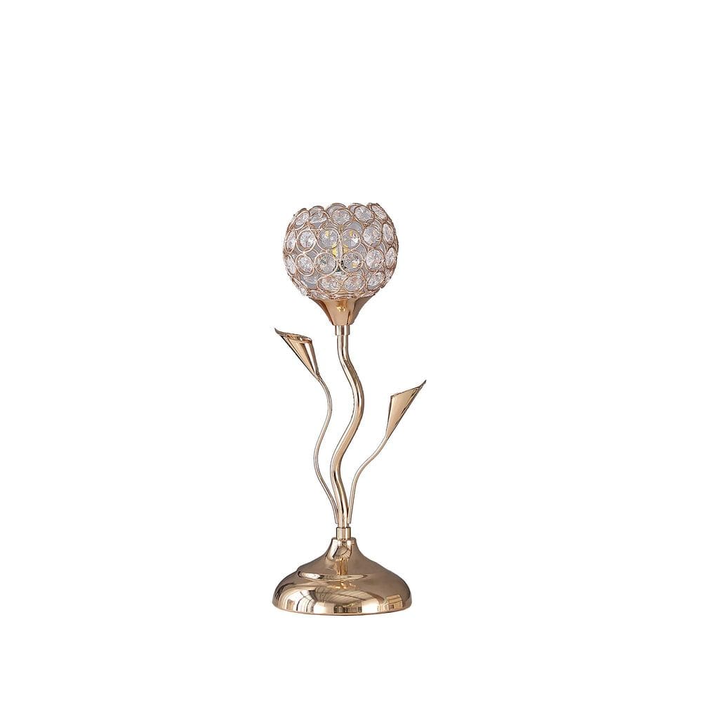 Candeeiro de mesa Benzara BM233924 Metal Floral Shade 36x12x17cm