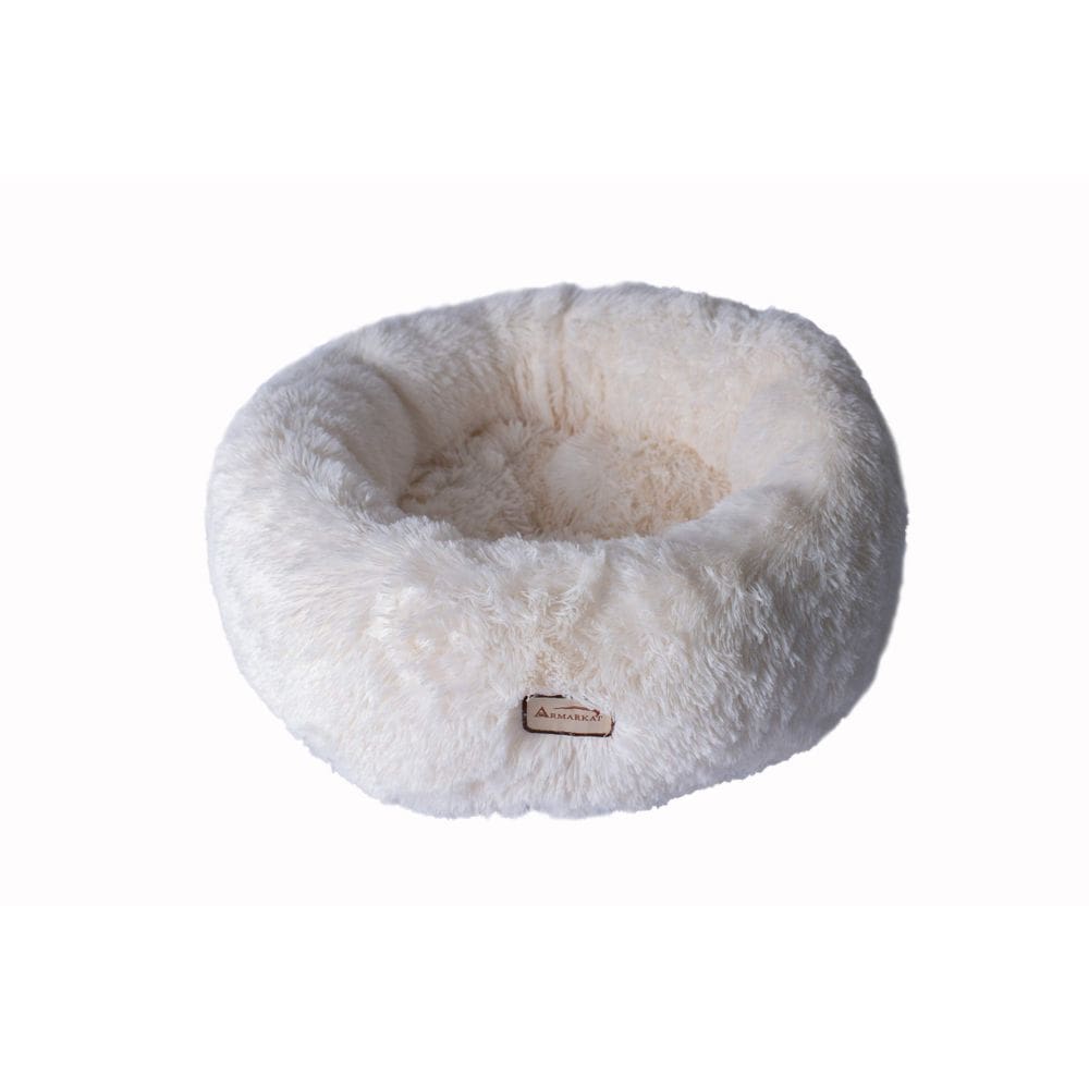 Cama para animais de estimação Armarkat C70NBS-M Ultra Plush Medium 71x71x23 cm branca