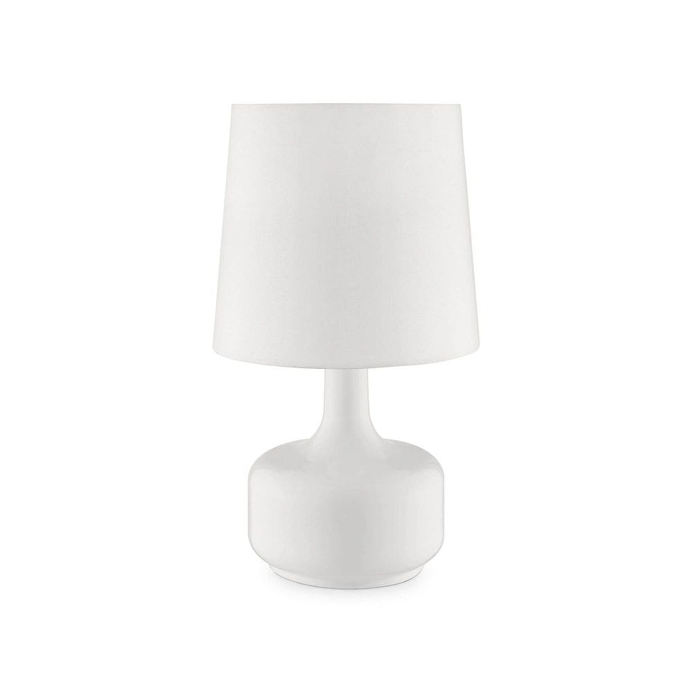 Lâmpada Benzara BM240455 Teardrop Metal Base Branca