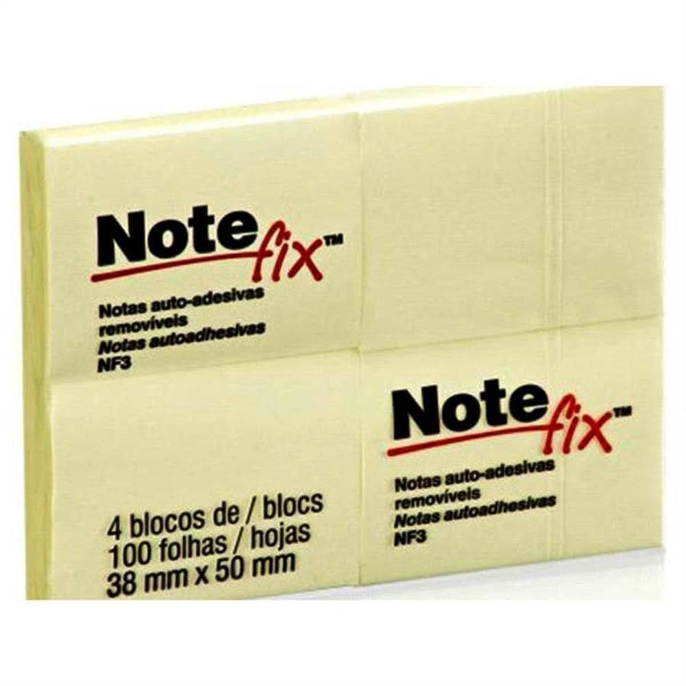 Post-it Notefix Nfx3 4 Blocos De 100 Folhas 38x50mm - Hb004088686 - 3m Post-it Notefix Nfx3 100f 4bl 38x50mm 3m