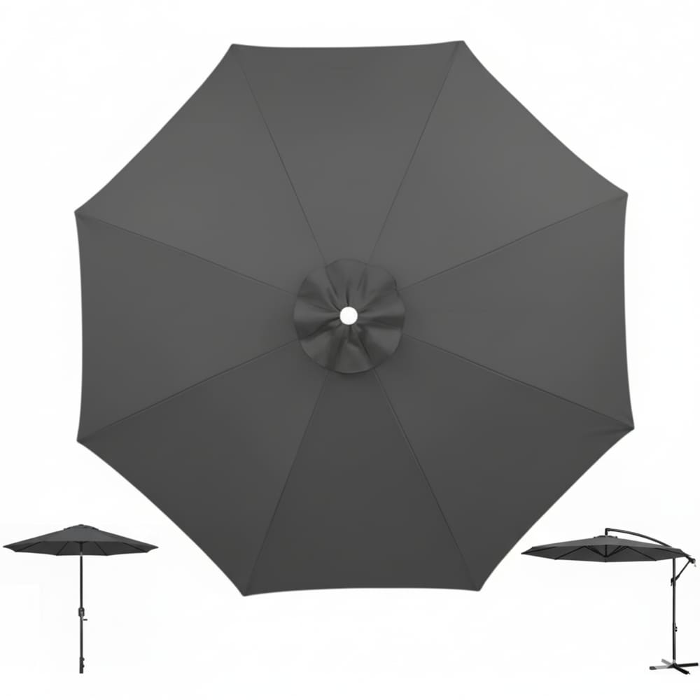 Cobertura Para Ombrelone 3 Metros de 8 Hastes Capa Reposição Tecido CINZA - AMZ