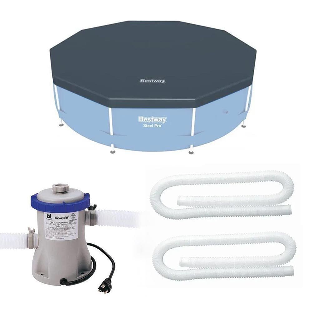 Kit Filtro 2.006 Litros/hora e Capa 366 Estrutural Bestway 110v