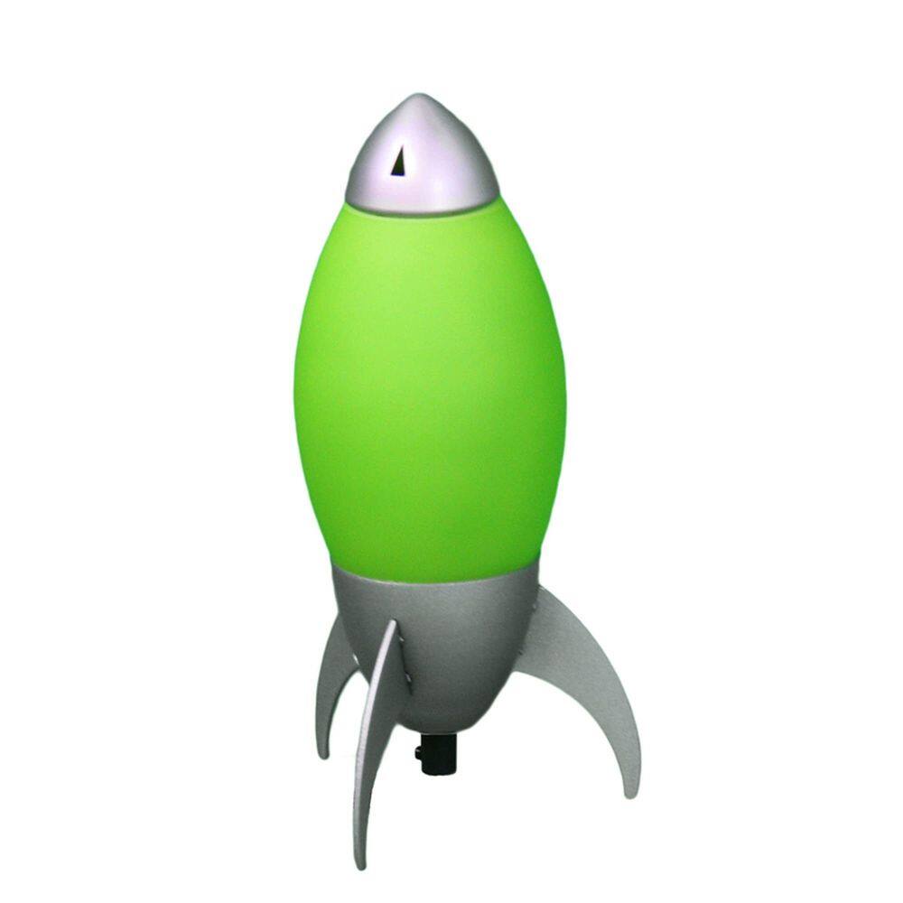 Lâmpada Benzara BM240953 Candeeiro de mesa infantil Rocket Design Green