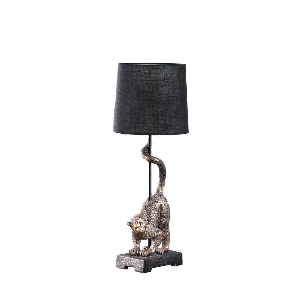 Lâmpada Benzara Ree 61 cm Accent Monkey Sculpture 110V