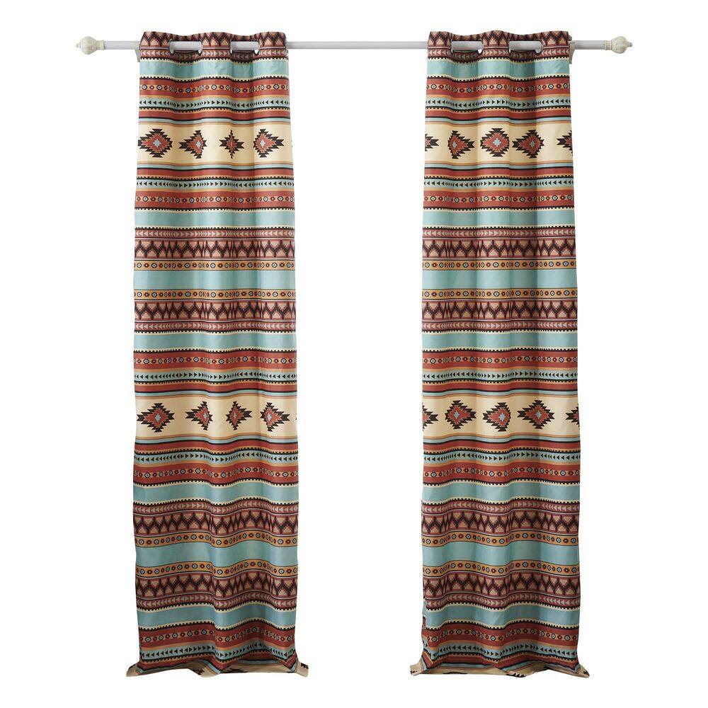 Cortina Benzara Tagus 213 cm Southwest Motifs Microfiber