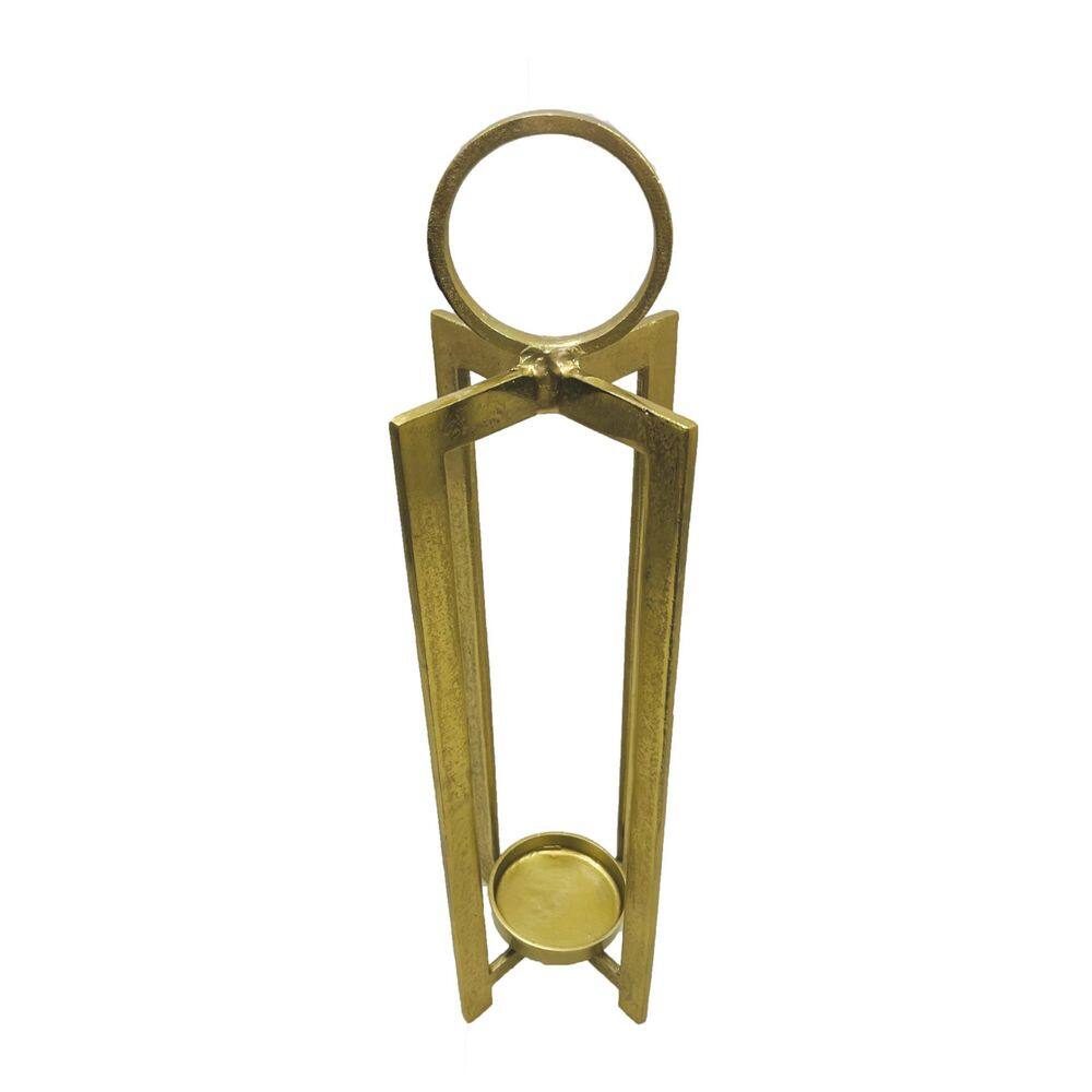 Castiçal Benzara Siana 79 cm com decoração em metal dourado