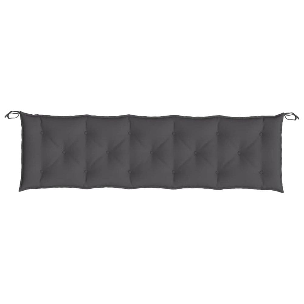 Almofada de banco ao ar livre Benzara Claire Grey Button Tufada 180 cm