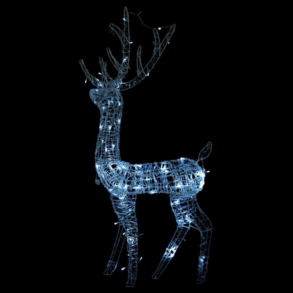 Decoração de rena ao ar livre Benzara 140 LED Cool White