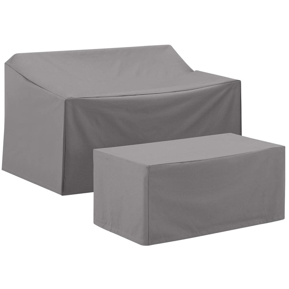 Conjunto de capa de móveis Crosley Waterproof Grey 2 peças