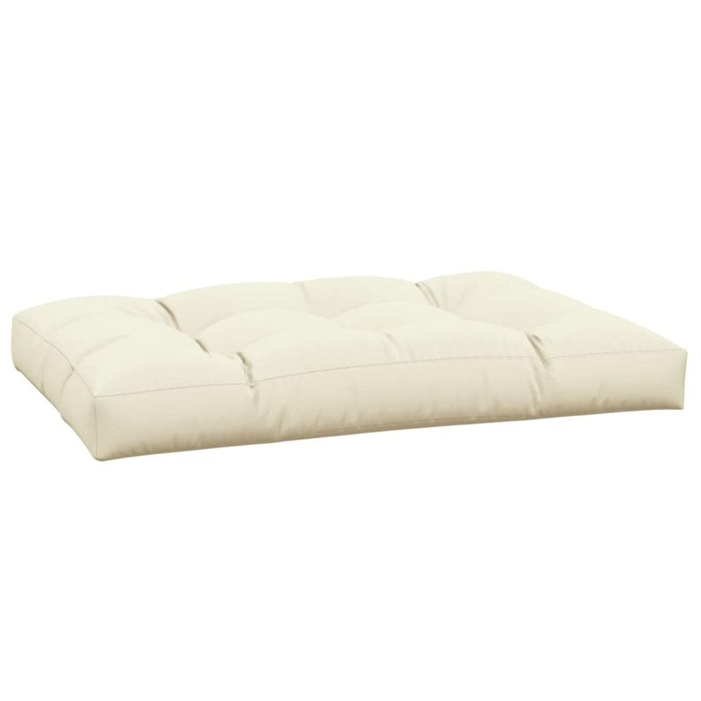 Almofada de banco ao ar livre Benzara Moni Ivory Tufted Oxford 120x80x12cm