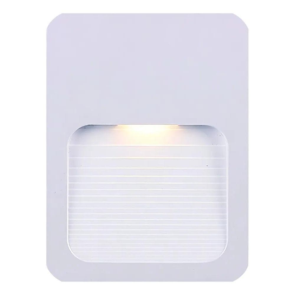 10X Balizador Parede Escada Ip65 Led 2W Branco Quente 3000K