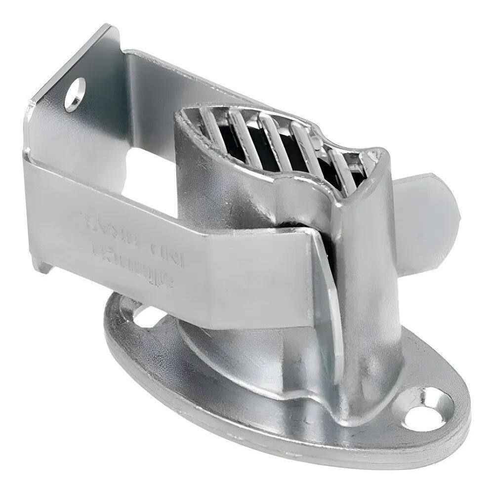 10X Fixador Para Porta Trava Porta De Piso Alianca Prateado