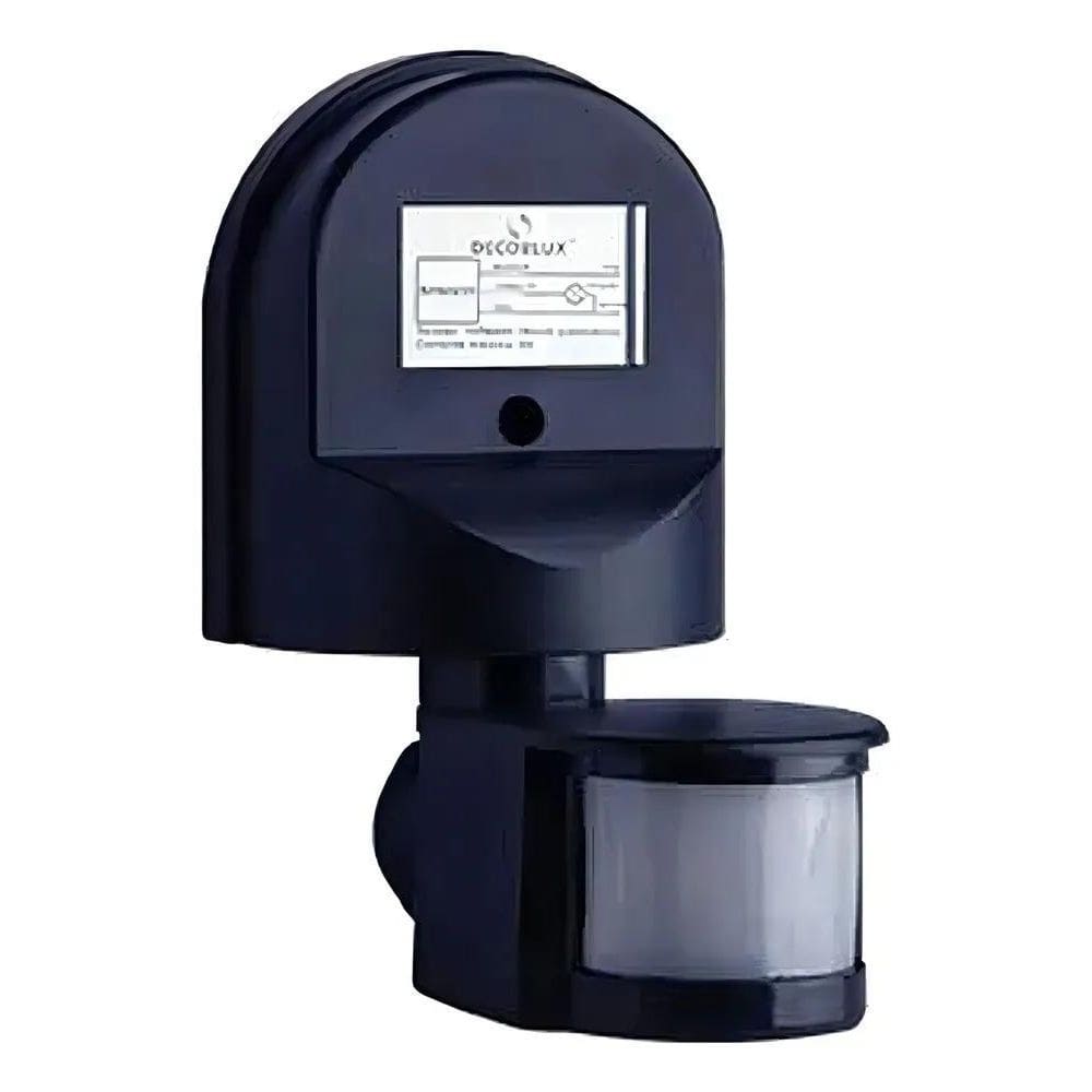 10X Sensor De Presença Externo Fotocélula Preto Prova Dagua