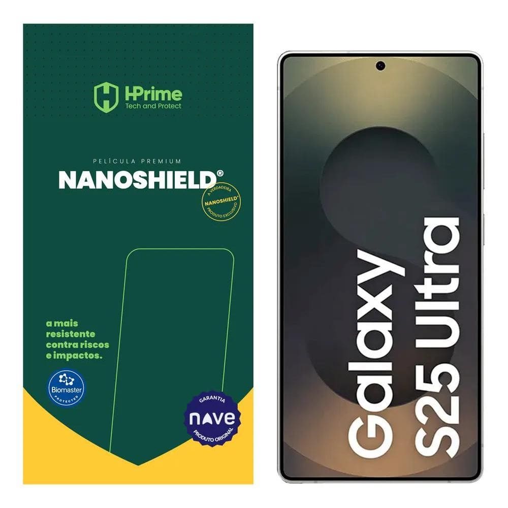 10X Película Protetora Hprime Nanoshield Galaxy S25 Ultra 6