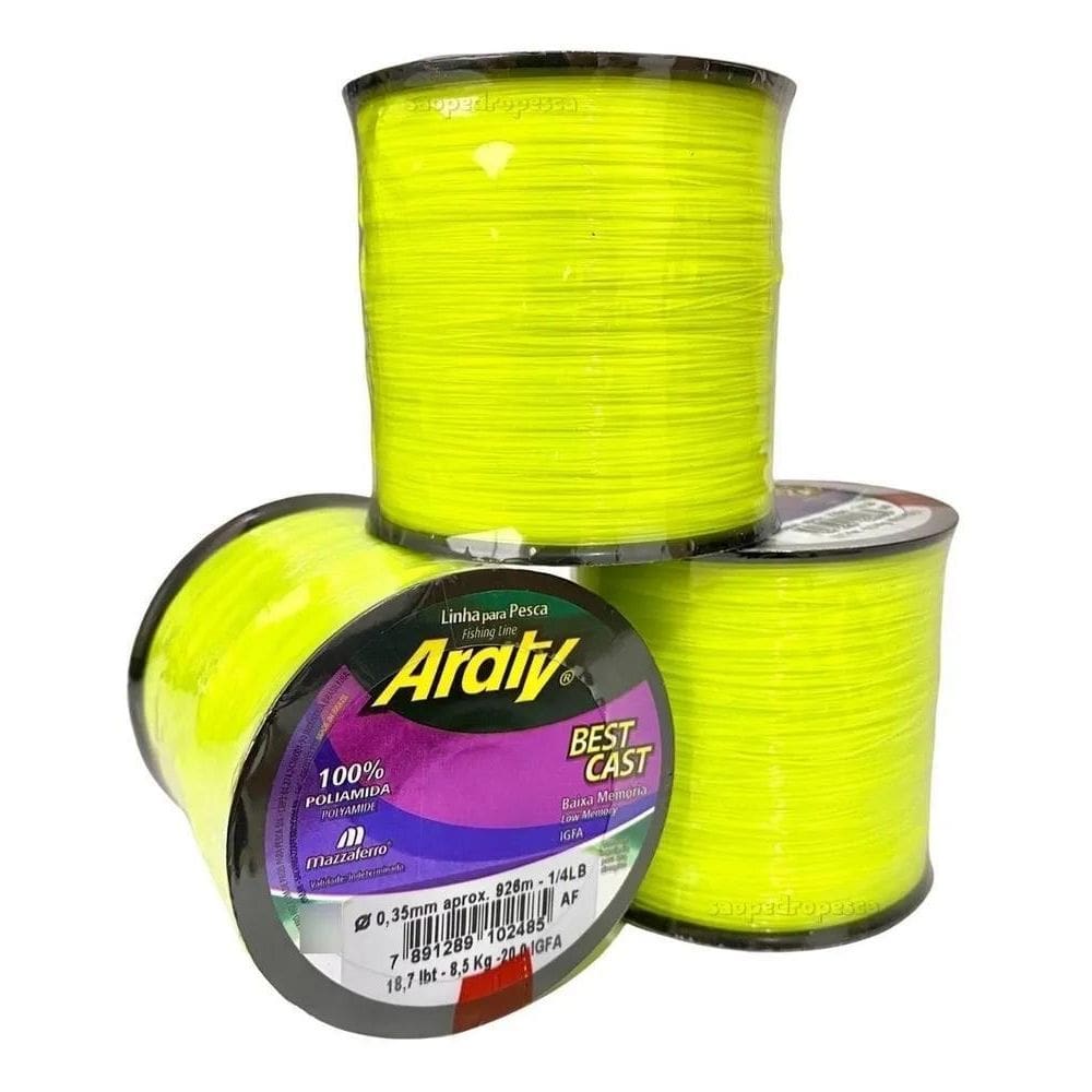 10X Linha Monofilamento Araty Best Cast - Escolha A Espessu