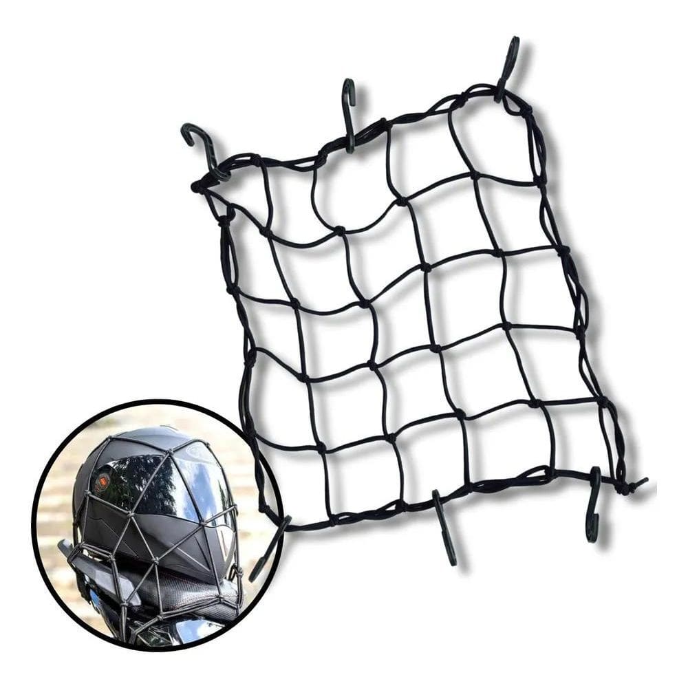 10X Rede Moto Elastico Aranha Grande 45X45 Motocicleta Bike