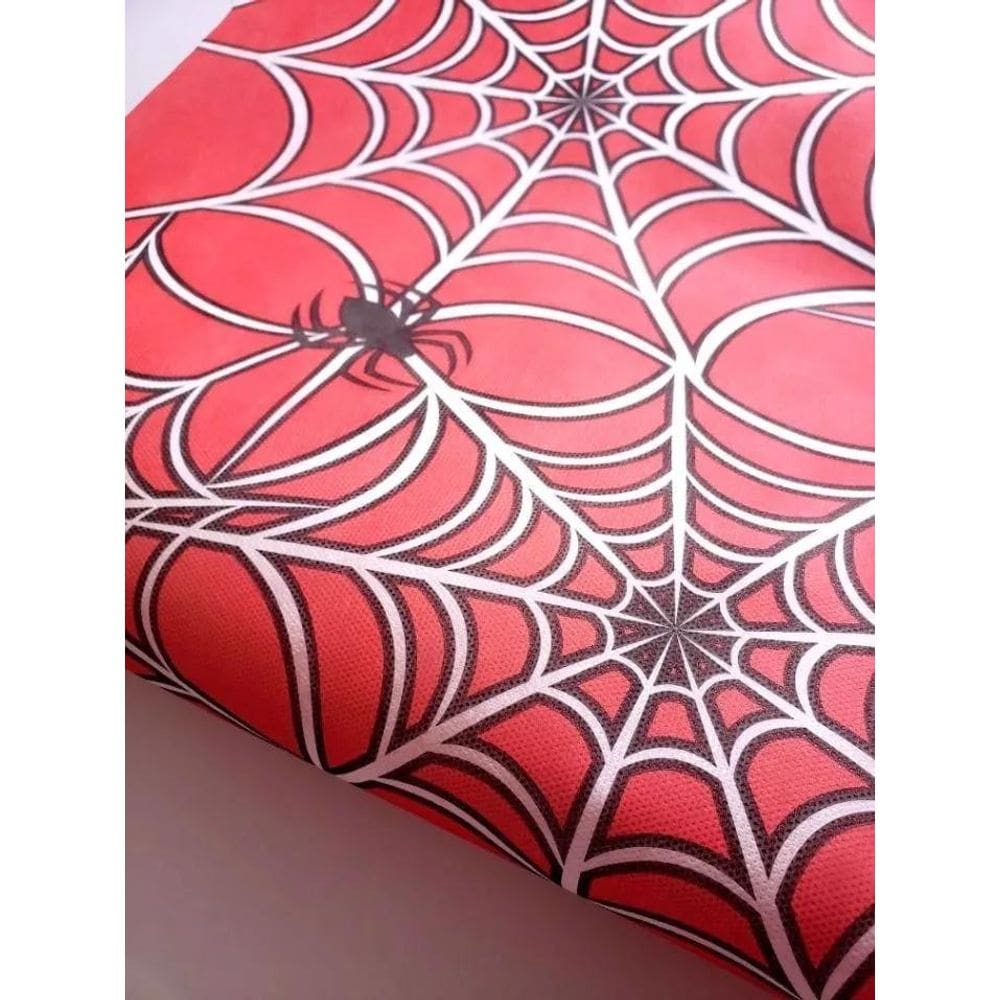 10X Tnt Estampado Teias Homem Aranha Decoracao 1,4M X 2 Met