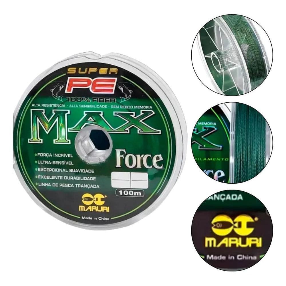 10X Linha Multifilamento Max Force 4X Maruri Varias Medidas