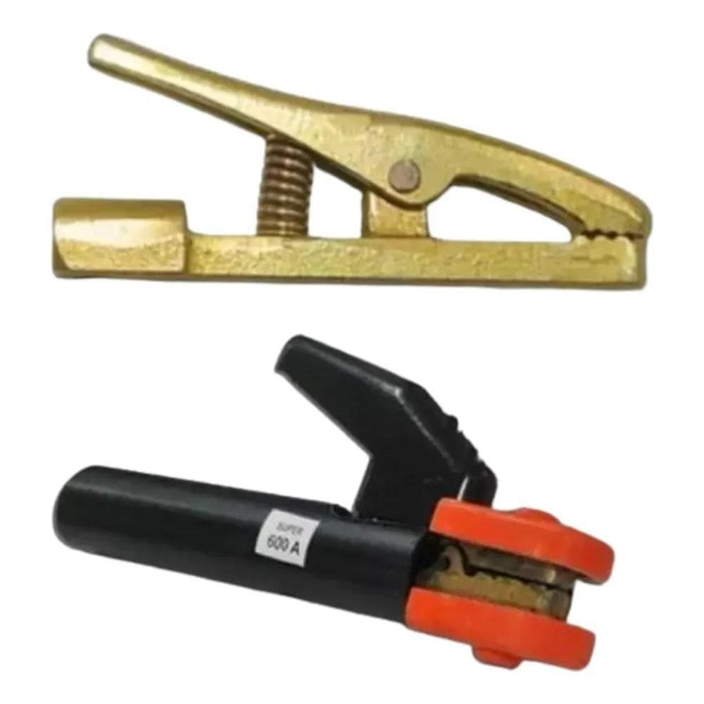 10X Alicate Porta Eletrodo 600A Garra Negativa 500A Profiss