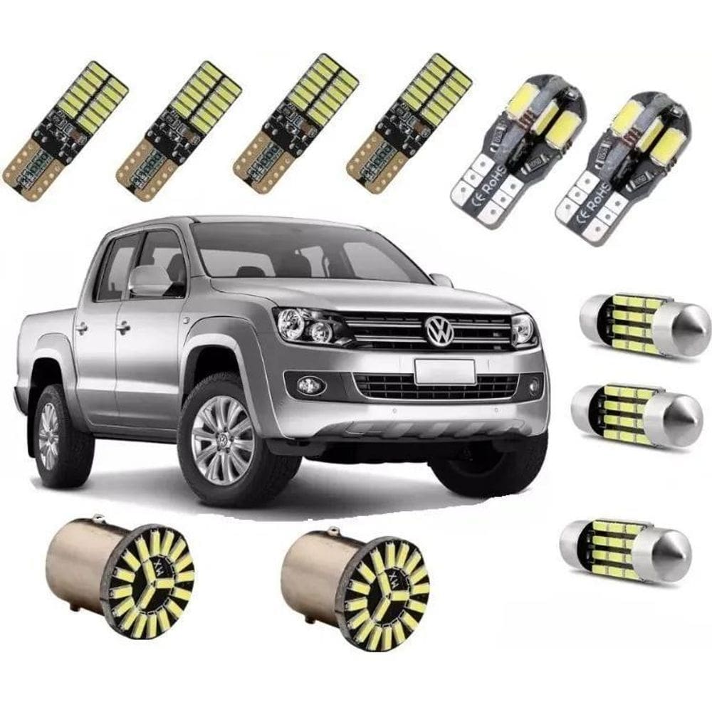 10X Lampadas Led Premium Amarok Kit Completo Canbus