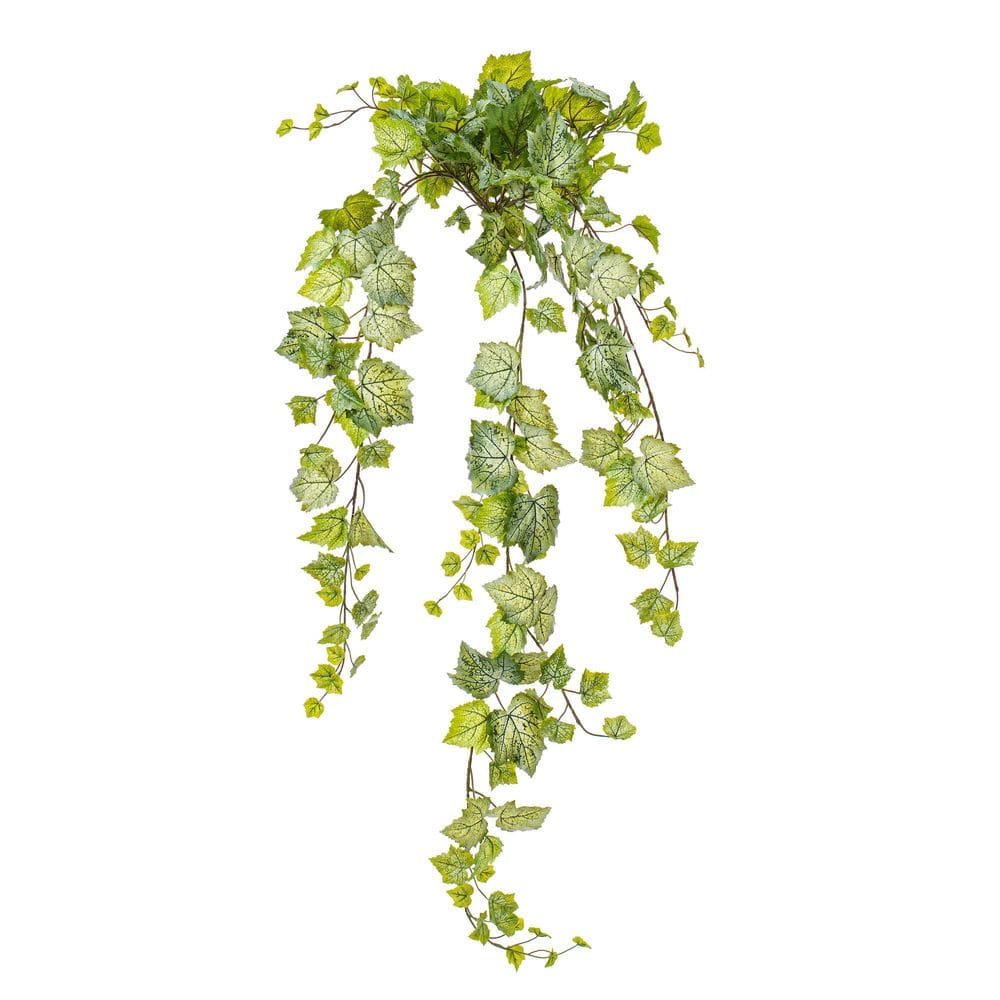 Planta artificial suspensa Vickerman 130cm Green White Ivy