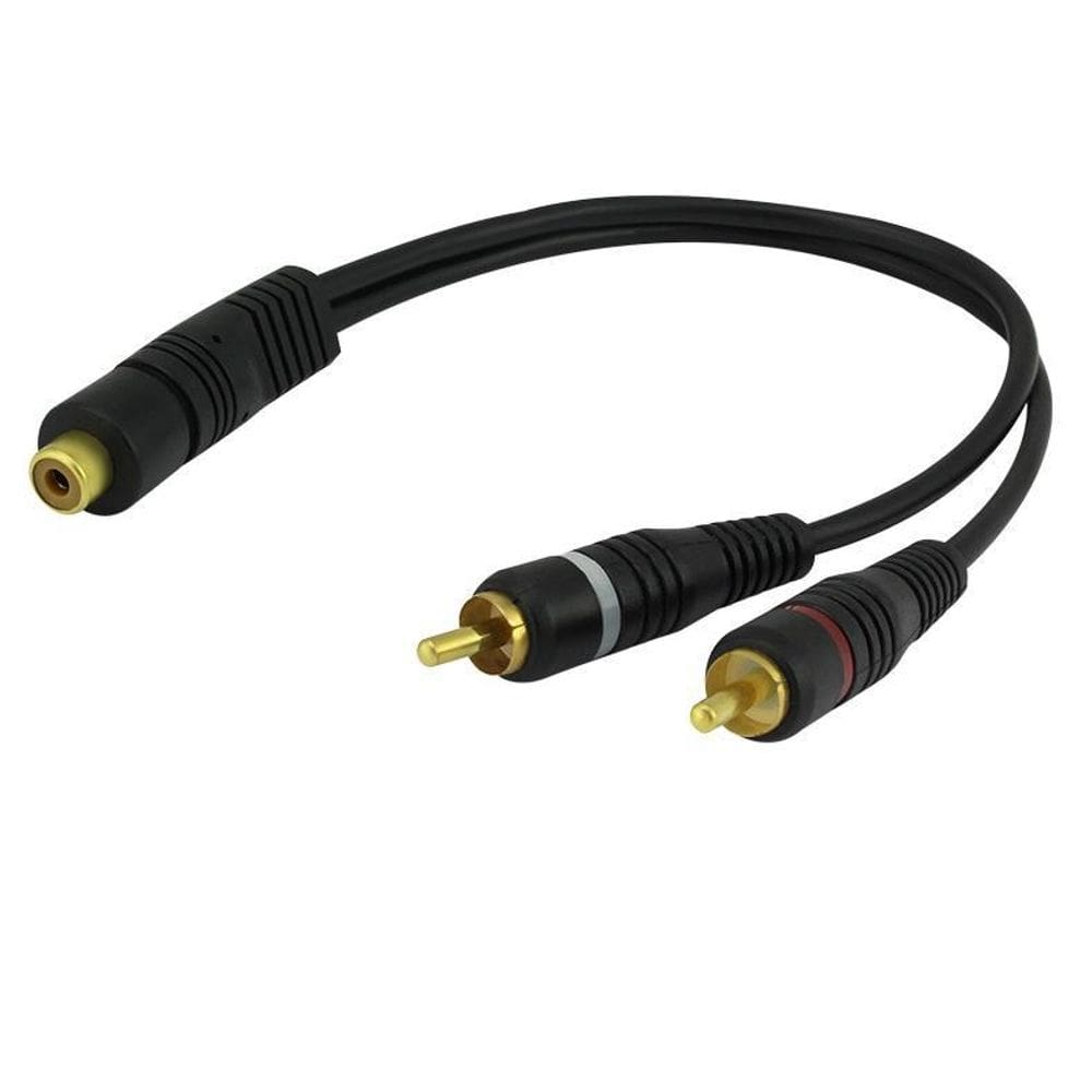 Cabo Rca Y 1 F X 2 Rca M 25 Cm - 018-6010 Pix