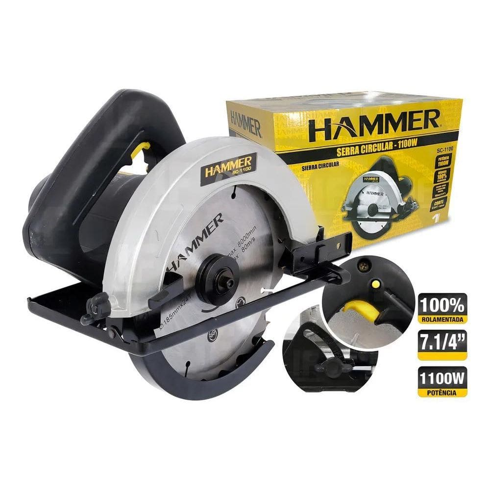 10X Serra Circular Hammer 7.1/4 Polegadas 100% Rolamentada