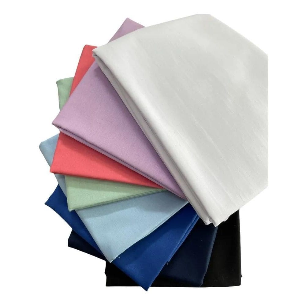 10X Tecido Tricoline Liso Misto  1Mtx1,50Mt